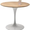 Outlet Eettafel Invitation Set Eiken Wit Ø90cm Kasten|Tafels