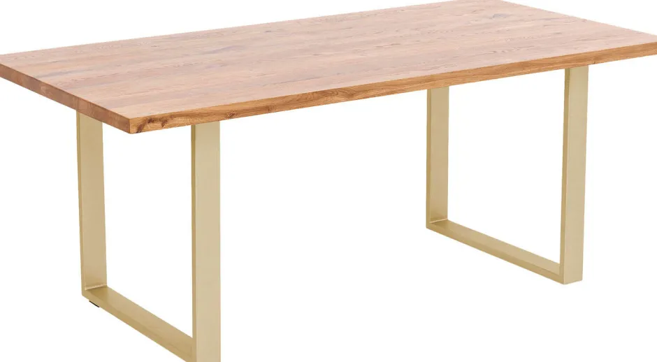 Shop Eettafel Jackie Oak Brass 160x80 Kasten|Tafels