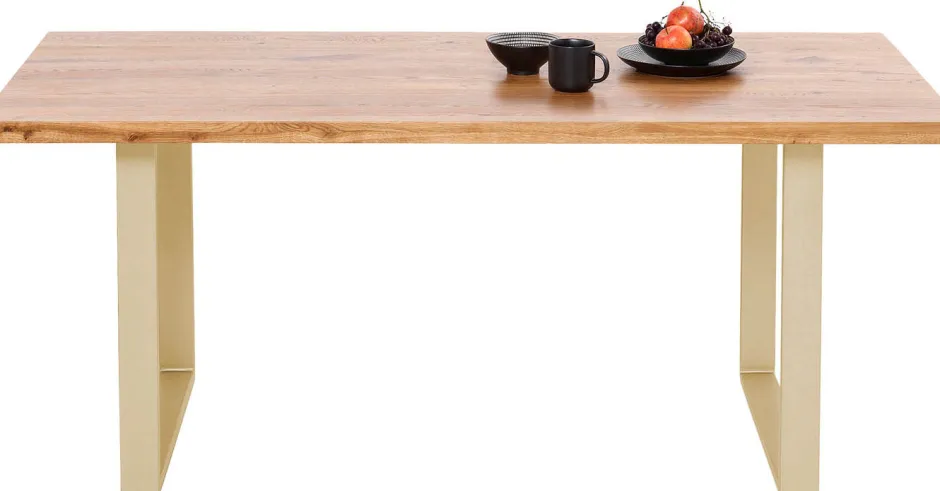 Shop Eettafel Jackie Oak Brass 160x80 Kasten|Tafels