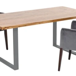 Cheap Eettafel Jackie Oak Crude Steel 160x80 Kasten|Tafels