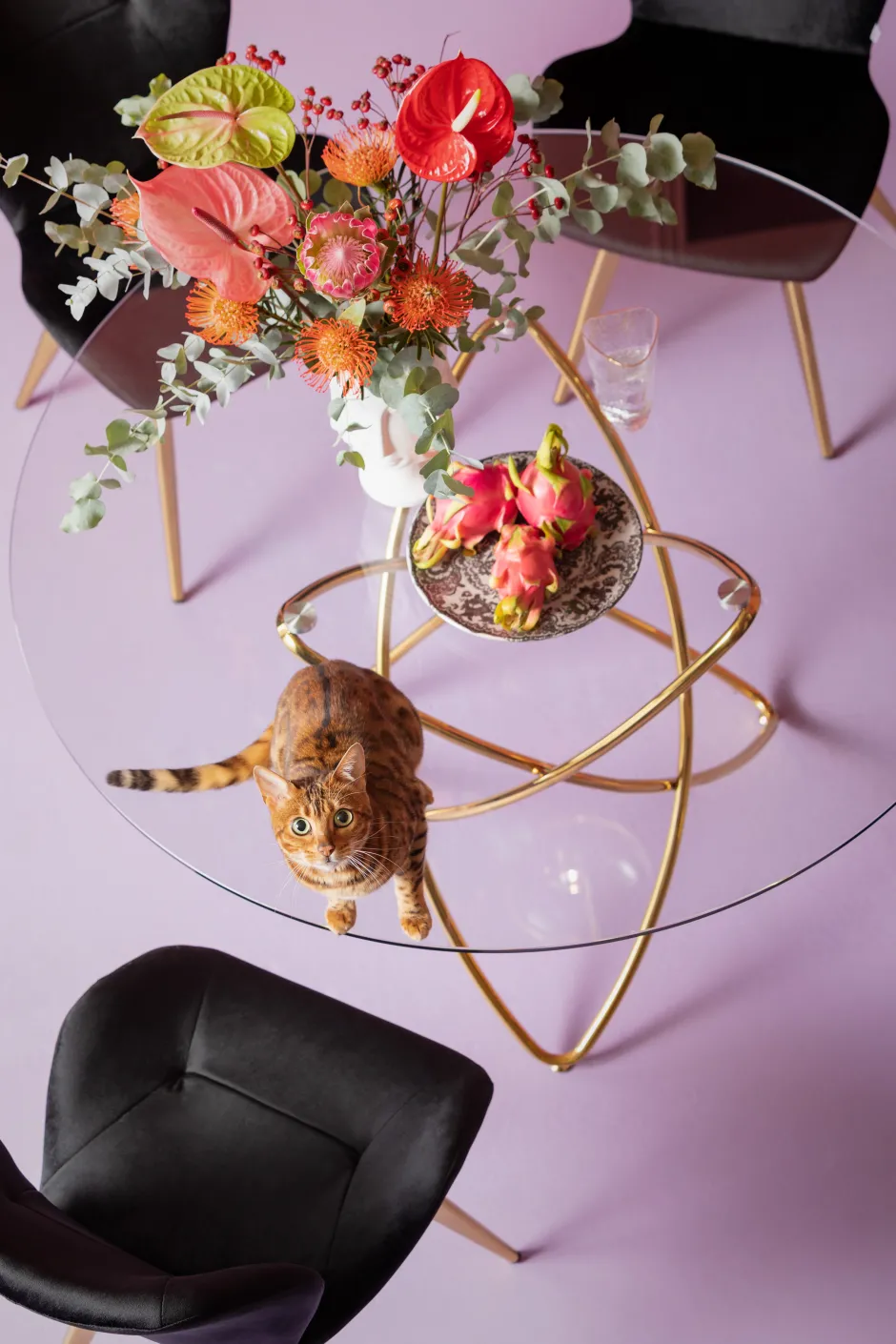 Best Sale Eettafel Molekular Goud Ø120cm Kasten|Tafels