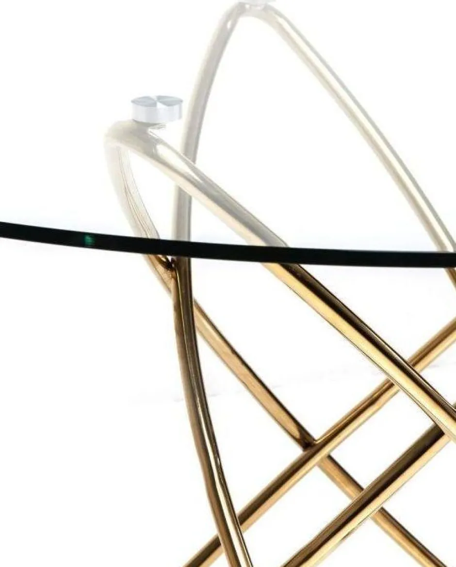 Best Sale Eettafel Molekular Goud Ø120cm Kasten|Tafels