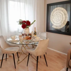 Best Sale Eettafel Molekular Goud Ø120cm Kasten|Tafels