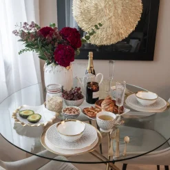 Best Sale Eettafel Molekular Goud Ø120cm Kasten|Tafels