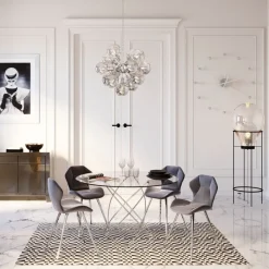 Sale Eettafel Molekular Zilver Ø120cm Kasten|Tafels