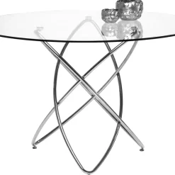Sale Eettafel Molekular Zilver Ø120cm Kasten|Tafels