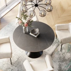 Shop Eettafel Possibilita Black Ø120cm Tafels