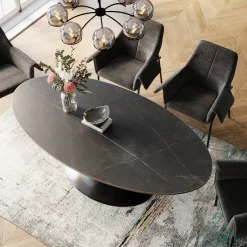 Outlet Eettafel Possibilita Black 220x120cm Kasten|Tafels