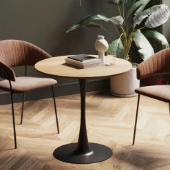 Cheap Eettafel Schickeria Oak Black 80cm Kasten|Tafels