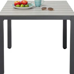 Best Eettafel Sorrento Grey 80x80cm Kasten|Tuinmeubelen