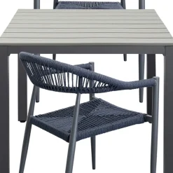 Best Eettafel Sorrento Grey 80x80cm Kasten|Tuinmeubelen
