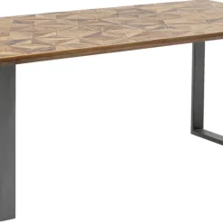 Store Eettafel Stars Ruwstaal 180x90cm Kasten|Tafels