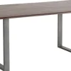 Clearance Eettafel Symphony Donker Ruwstaal 180x90cm Kasten|Tafels