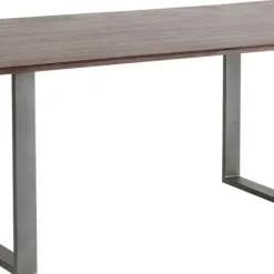 Clearance Eettafel Symphony Donker Ruwstaal 180x90cm Kasten|Tafels
