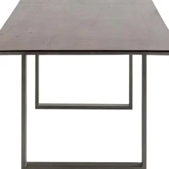 Clearance Eettafel Symphony Donker Ruwstaal 180x90cm Kasten|Tafels