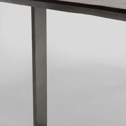 Clearance Eettafel Symphony Donker Ruwstaal 180x90cm Kasten|Tafels