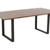 Best Eettafel Symphony Donker Ruwstaal 200x100cm Kasten|Tafels