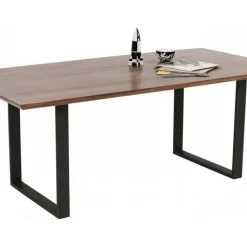 Best Eettafel Symphony Donker Ruwstaal 200x100cm Kasten|Tafels