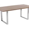 Clearance Eettafel Symphony Donker Chroom 200x100cm Kasten|Tafels