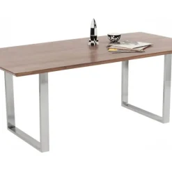 Clearance Eettafel Symphony Donker Chroom 200x100cm Kasten|Tafels