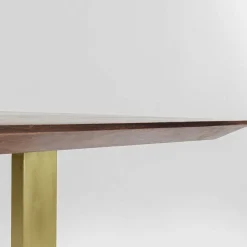 Outlet Eettafel Symphony Donker Messing 160x80cm Kasten|Tafels