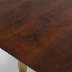 Outlet Eettafel Symphony Donker Messing 160x80cm Kasten|Tafels