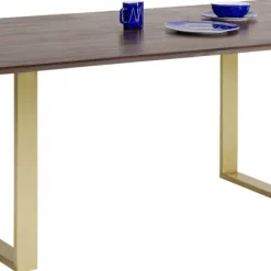 Outlet Eettafel Symphony Donker Messing 160x80cm Kasten|Tafels