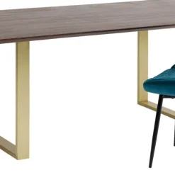 Outlet Eettafel Symphony Donker Messing 160x80cm Kasten|Tafels