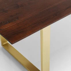 Outlet Eettafel Symphony Donker Messing 160x80cm Kasten|Tafels