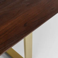 Outlet Eettafel Symphony Donker Messing 160x80cm Kasten|Tafels
