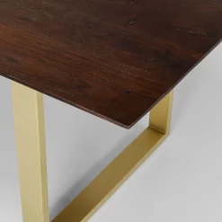 Outlet Eettafel Symphony Donker Messing 160x80cm Kasten|Tafels