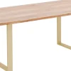 Store Eettafel Symphony Messing 180x90cm Kasten|Tafels