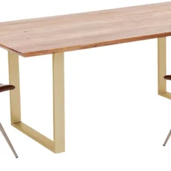 Store Eettafel Symphony Messing 200x100cm Kasten|Tafels