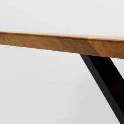 Outlet Eettafel Symphony Oak Cross Black 180x90cm Kasten|Tafels