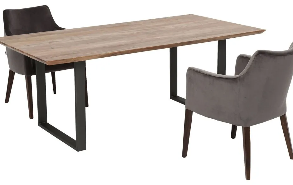 Cheap Eettafel Symphony Ruwstaal 160x80cm Kasten|Tafels