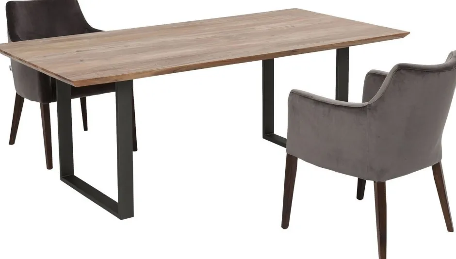 Cheap Eettafel Symphony Ruwstaal 180x90cm Kasten|Tafels