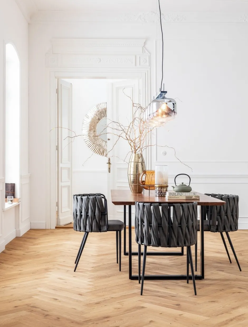 Shop Eettafel Symphony Zwart 160x80cm Kasten|Tafels