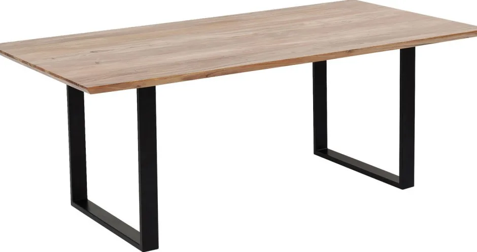 Best Eettafel Symphony Zwart 200x100cm Kasten|Tafels