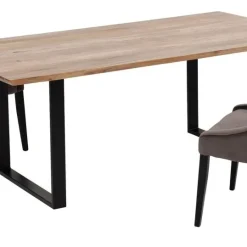 Best Eettafel Symphony Zwart 200x100cm Kasten|Tafels
