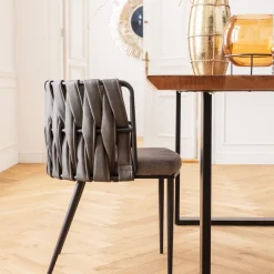 Best Eettafel Symphony Zwart 200x100cm Kasten|Tafels