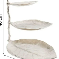 Outlet Etagere Leaf Zilver Opbergers|Kasten