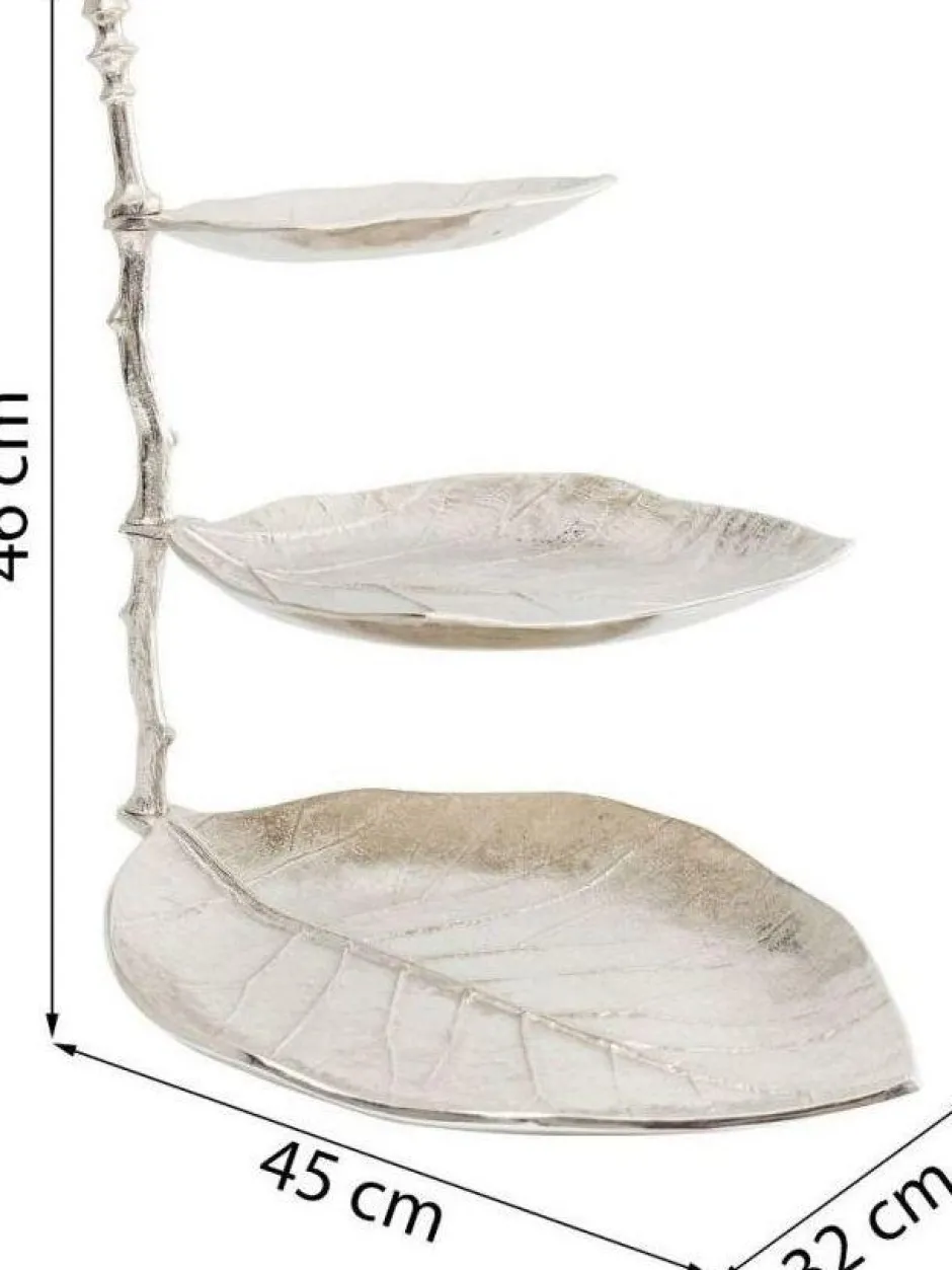 Outlet Etagere Leaf Zilver Opbergers|Kasten