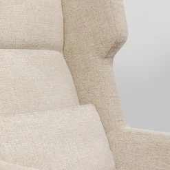 Hot Fauteuil + Hocker Quinn High Beige Kasten|Fauteuils