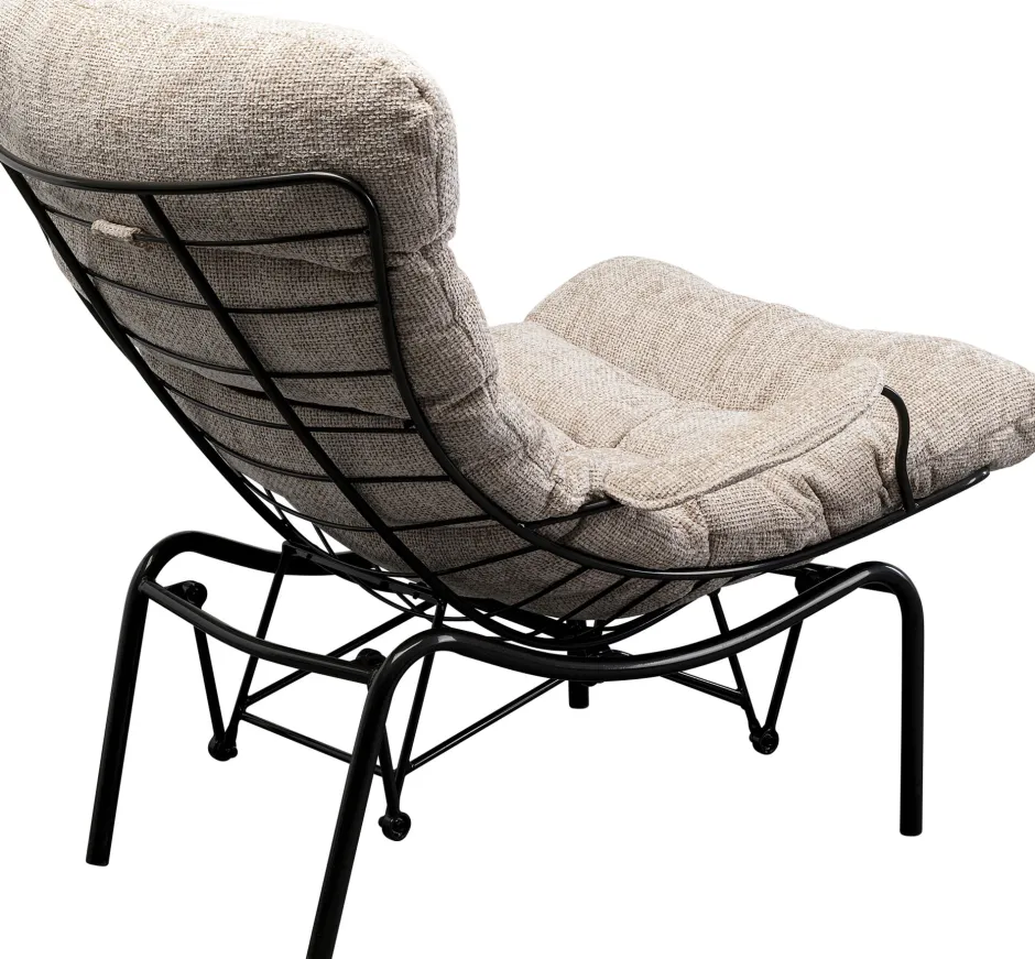 Flash Sale Fauteuil + Hocker Vienna Swing Beige Kasten|Fauteuils