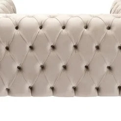Store Fauteuil Bellissima Velvet Taupe 120cm Kasten|Fauteuils