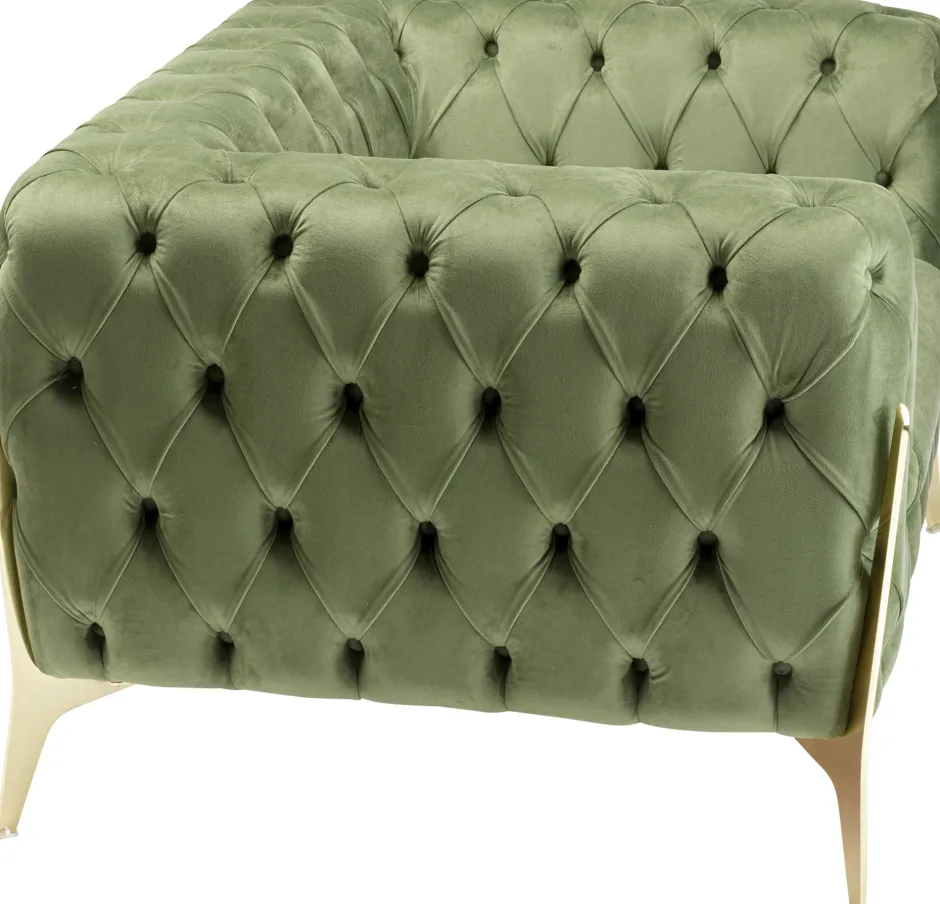 Hot Fauteuil Bellissima Velvet Green 120cm Kasten|Fauteuils