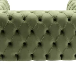 Hot Fauteuil Bellissima Velvet Green 120cm Kasten|Fauteuils