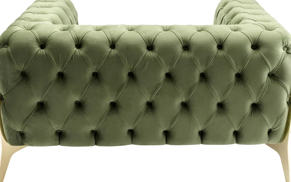 Hot Fauteuil Bellissima Velvet Green 120cm Kasten|Fauteuils