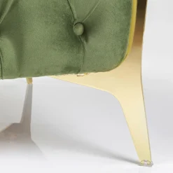 Hot Fauteuil Bellissima Velvet Green 120cm Kasten|Fauteuils