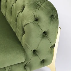 Hot Fauteuil Bellissima Velvet Green 120cm Kasten|Fauteuils